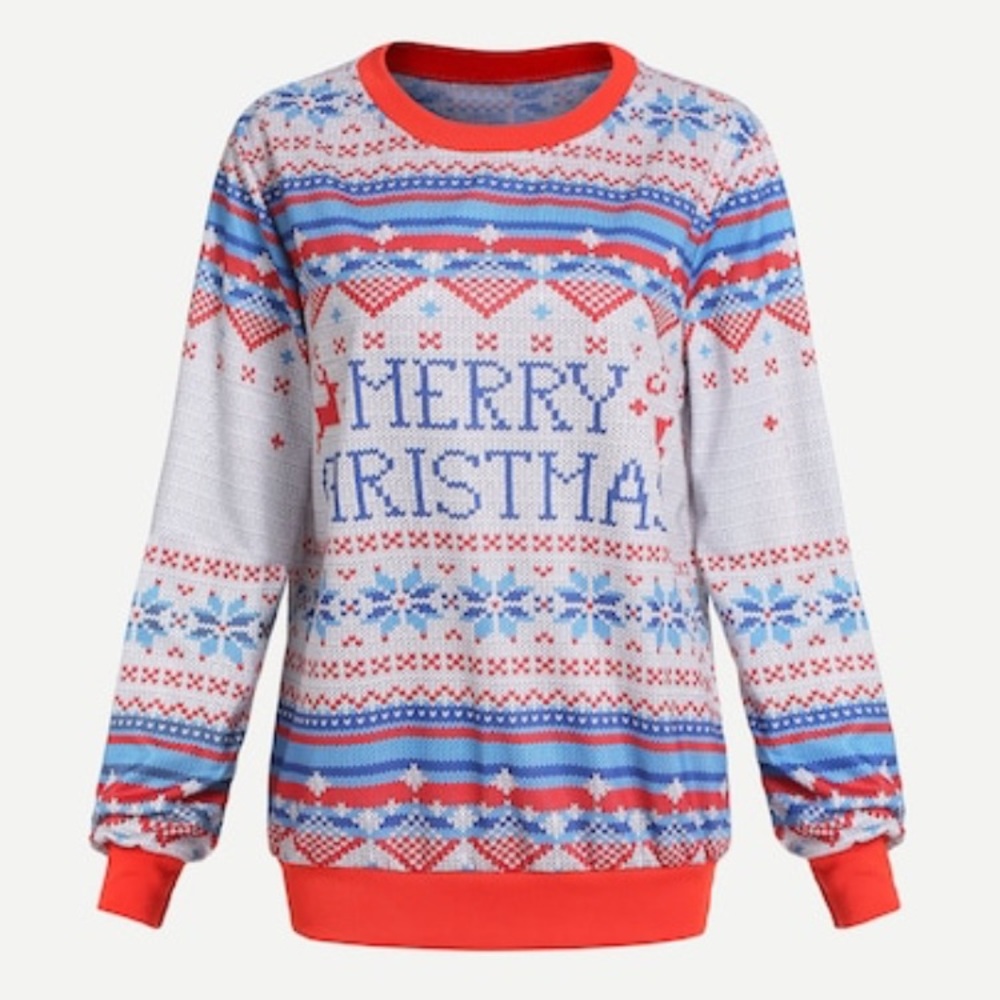 ugly Christmas sweater shirt long sleeved
